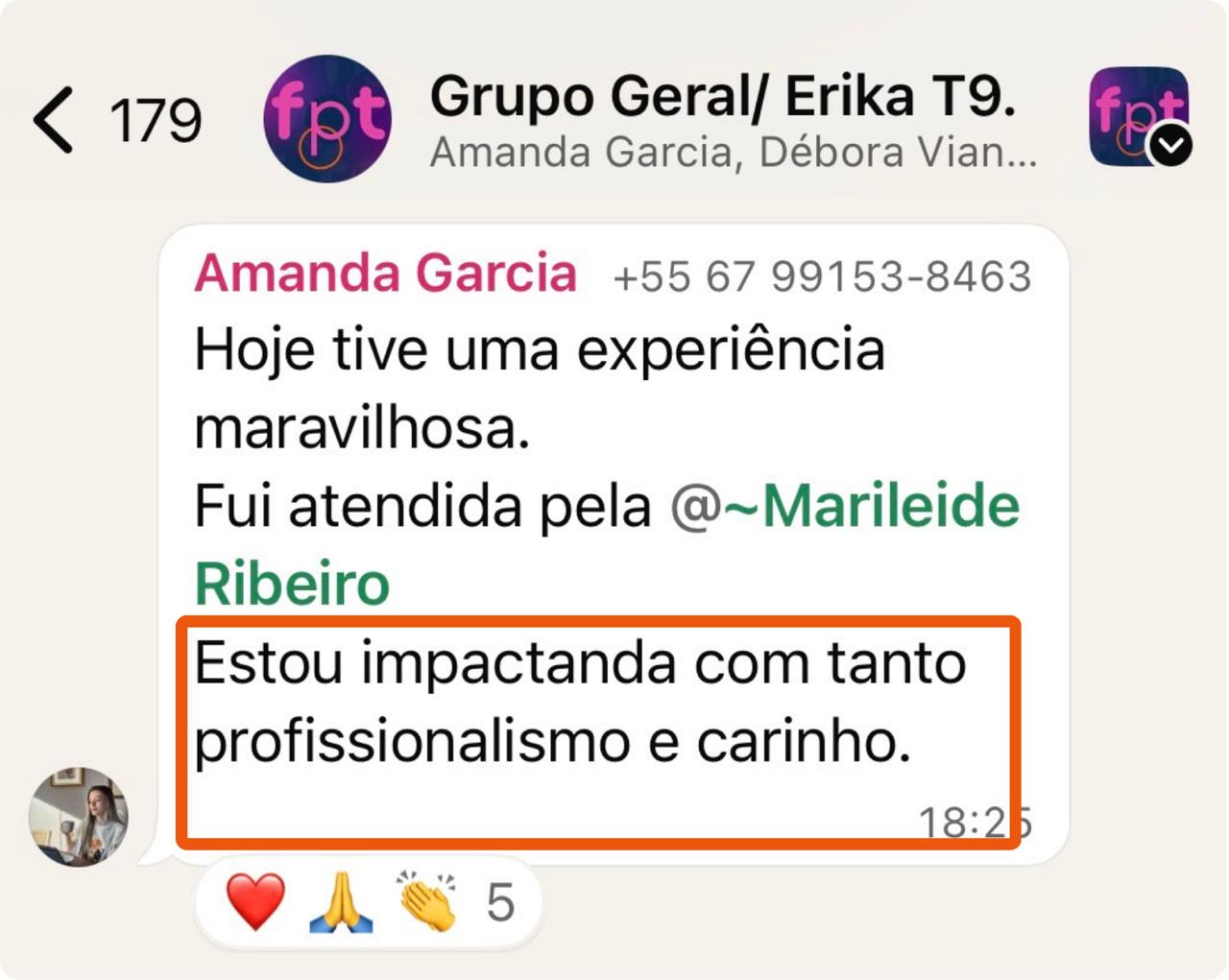 Relato de atendimento da Formação da Prática Terapêutica
