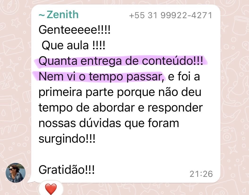 Depoimento de aluna da Formação da Prática Terapêutica
