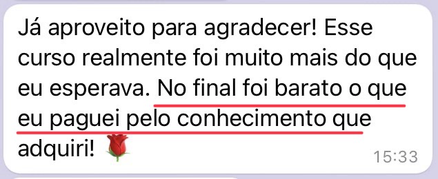 Depoimento de aluna da Formação da Prática Terapêutica